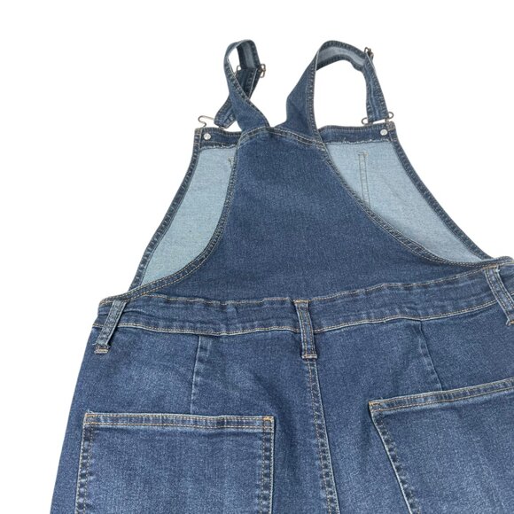 No Boundaries Blue Denim Overall with Adjustable Straps - Picture 6 of 9